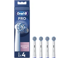 Braun Oral-B EB60-4 Jautrus Clean Pro Dantų Šepetėlio Galvutės, 4 Vnt.