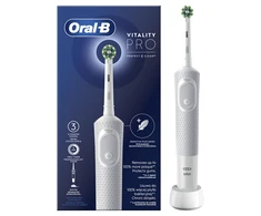 Braun Oral-B Elektrinis dantų šepetėlis D103 Vitality Pro Įkraunamas Suaugusiems Šepetėlių skaičius galvutės įeina 1 Baltas Number of teeth brushing modes 3