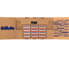 Gillette Fusion5 Skustuvas Vyrams + 12 Skutimosi Galvučių