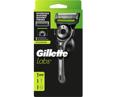 Gillette Labs Skustuvas Vyrams, 1 Skutimosi Galvučių, Sieninis Laikiklis