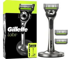 Gillette Labs Skustuvas Vyrams + 3 skutimosi galvutės, magnetinis stovas