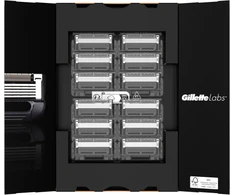 Gillette Labs skustuvo vyrams peiliukai, 12 skustuvo galvučių