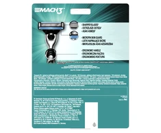Gillette Mach3 skustuvas ir 12 keičiamų galvučių