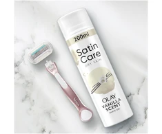 Skutimosi želė Gillette Satin Care Vanilla Olay, 200 ml