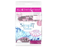 „Gillette Simply Venus 3“ Vienkartiniai Skustuvai Moterims, 12 vnt.