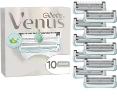 Gillette Venus Satin Care Aloe Skutimosi peiliukai gaktoms plaukams, moterims, 10 vnt.