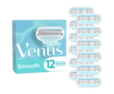 Gillette Venus Smooth skustuvo keičiamos galvutės, 12 vnt.