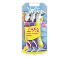 „Gillette Venus3“ Vienkartiniai Skustuvai Moterims, 6 Skust.