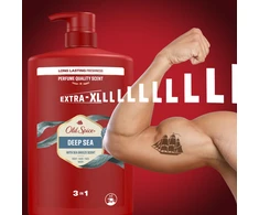 Old Spice Deep Sea Dušo Želė Ir Šampūnas Vyrams, 4x1000 ml