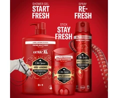 Old Spice Epic Legend Dušo Želė Ir Šampūnas Vyrams, 4x1000 ml