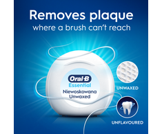 Oral-B Essential Dantų Siūlas, Be Vaško, 50 m