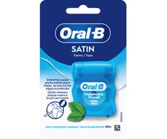 Oral-B Satin Tape Mėtų Vaškuotas Dantų Siūlas 50 m