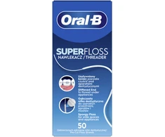 Oral-B Super Sukarpytas Dantų Siūlas, 50 vnt.