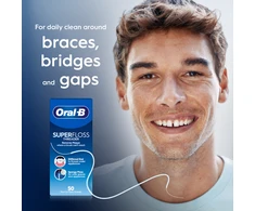 Oral-B Super Sukarpytas Dantų Siūlas, 50 vnt.