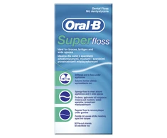 Oral-B Super Sukarpytas Dantų Siūlas, 50 vnt.