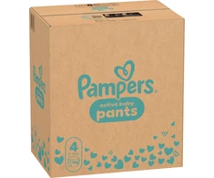 Pampers Active Baby Pants Sauskelnės, 4 Dydis, 186 vnt.