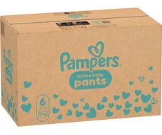 Pampers Active Baby Pants Sauskelnės, 6 Dydis, 144 vnt.