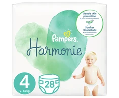 Pampers Harmonie, 4 Dydis, 28 Sauskelnės, 9-14kg