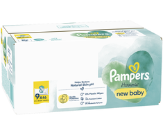 Servetėlės kūdikiams Pampers Harmonie New Baby, 9 pakuotės, 414 servetėlių