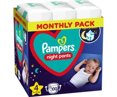 Naktinės Sauskelnės-kelnaitės Pampers 4 Dydžio, 100 sauskelnių, 9kg-15kg