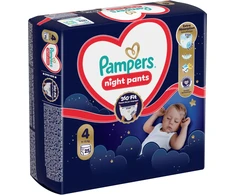 Pampers Naktinės Sauskelnės-Kelnaitės, 4, 25 Sauskelnės