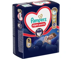 Pampers Naktinės Sauskelnės-Kelnaitės, 5, 22 Sauskelnės
