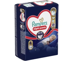 Pampers Naktinės Sauskelnės-Kelnaitės, 6, 19 Sauskelnės
