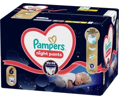 Pampers Night Pants Sauskelnės-Kelnaitės, 6, 80 vnt.