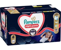 Pampers Night Pants Sauskelnės-Kelnaitės, 4, 104 vnt.