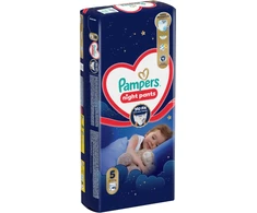 Pampers Night Pants Sauskelnės-Kelnaitės, 5, 46 vnt.