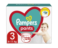 Sauskelnės - kelnaitės Pampers Pants 3 Dydis,  6-11kg, 128vnt.