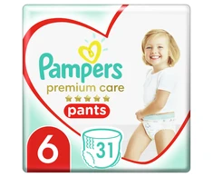 Sauskelnės-kelnaitės Pampers Premium Pants Value Pack, 6 dydis, 31 vnt.