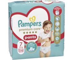 Pampers Premium Care Pants Sauskelnės, 7 Dydis, 27 Sauskeln