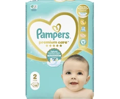 Pampers Premium Care Sauskelnės, 2 dydis (Mini), 68 vnt., 4-8 kg