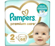 Pampers Premium Care Sauskelnės, 2 dydis (Mini), 68 vnt., 4-8 kg