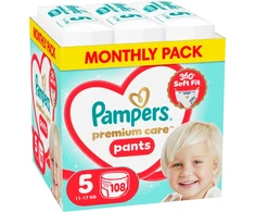 Pampers Premium Care Sauskelnės-Kelnaitės, 5 Dydžio, 108 vnt.