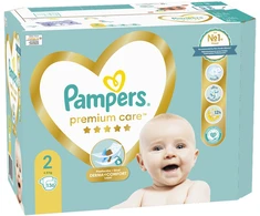 Pampers Premium Care Tape sauskelnės, 2 Dydis, 136 vnt., 4–8 kg
