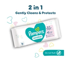 Servetėlės kūdikiams Pampers Sensitive, 4 pakuotės, 208 vnt.
