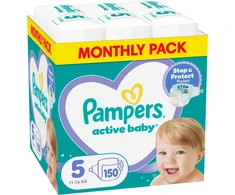 Sauskelnės Pampers Active Baby 5 Dydis, 11-16 kg, 150 vnt.