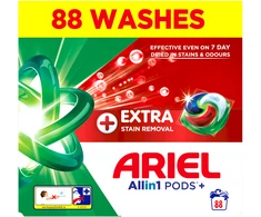 Skalbimo kapsulės Ariel All-in-1 Pods+ Extra Clean Power, (88 skalbimai)