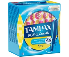 Tampax Compak Pearl Regular Tamponai Su Aplikatoriumi, 16 vnt.
