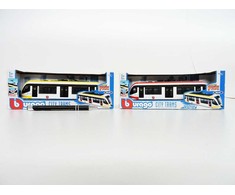 *AST. BBURAGO metal., 19 cm, City Tramwaj, , 2 kol