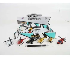 Hipo AST. HELIKOPTER x 12 metal., 9 cm, 6 wz., displ.