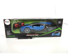 Lean Toys Radijo bangomis valdomas automobilis Bugatti mėlynas