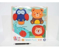 Bambam BAM BAM 541644 medinis Safari dėlionės