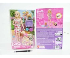 Barbie Barbė – vaikščiojimo ir ratų naminių gyvūnėlių žaidimų rinkinys (HTK37)