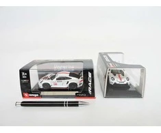 *BBURAGO metal, 1:43, PORCHE 911 RSR, baltas