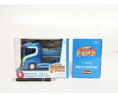 Bburago BBU 1:43 Haulers Custom Cabs Scania mėlynas 32206