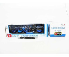 BBU 1:64 BBurago 5 vnt. pakuotė „BlueCollection 59150BU“