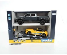 BRUDER automobilis RAM 2500 Power Wagon su priekaba, 02504